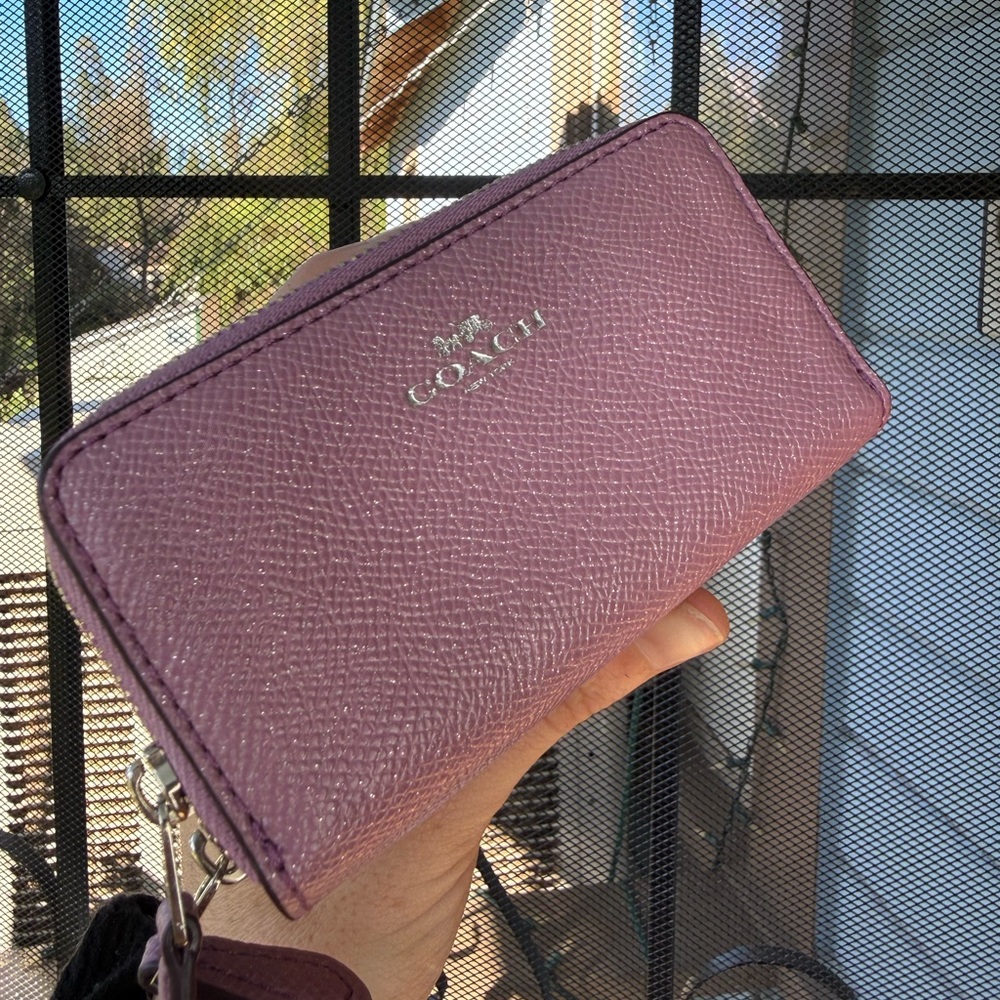 Coach double zip coin/card case - Picture 4 of 8